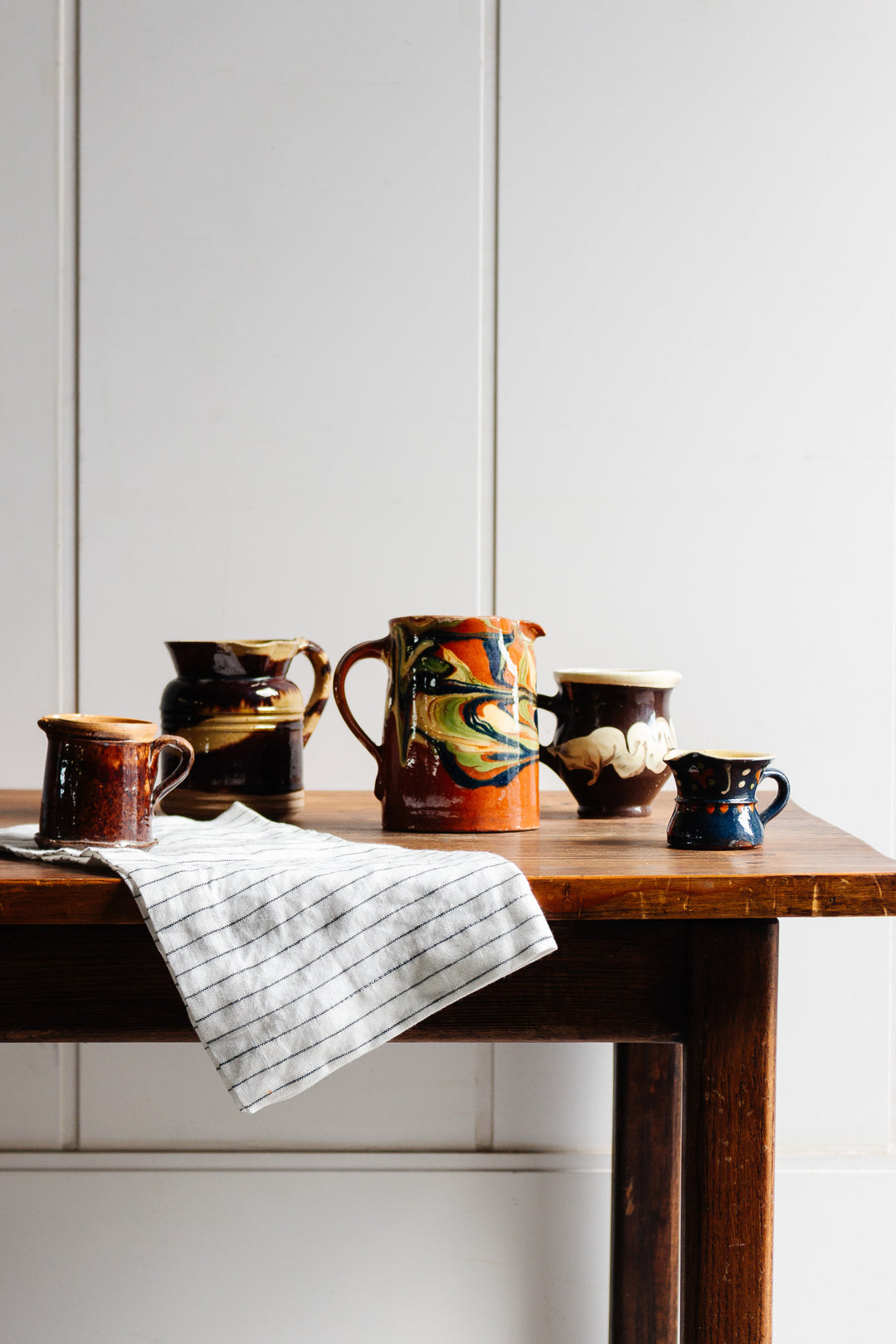 antique french dieulefit petit pitcher