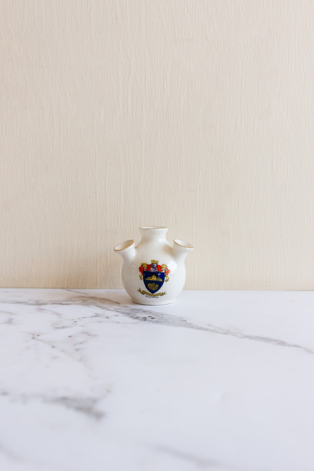 vintage European miniature souvenir porcelain vessels