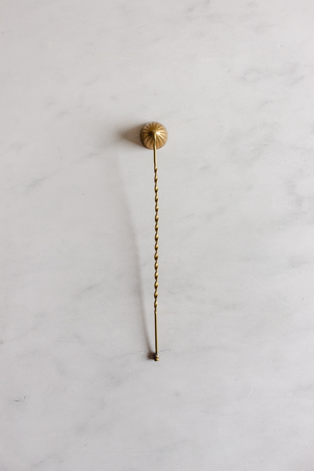 vintage English brass candle snuffer
