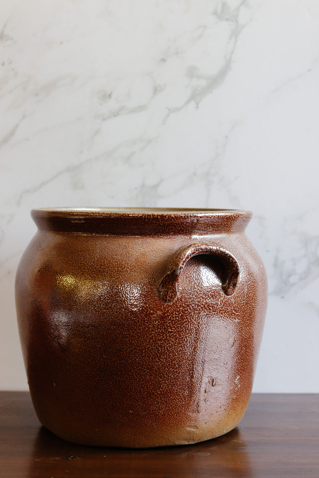 antique french confit pot