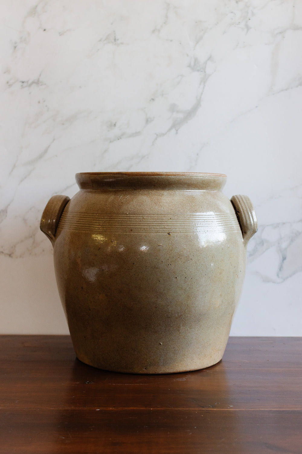 antique french extra large confit pot