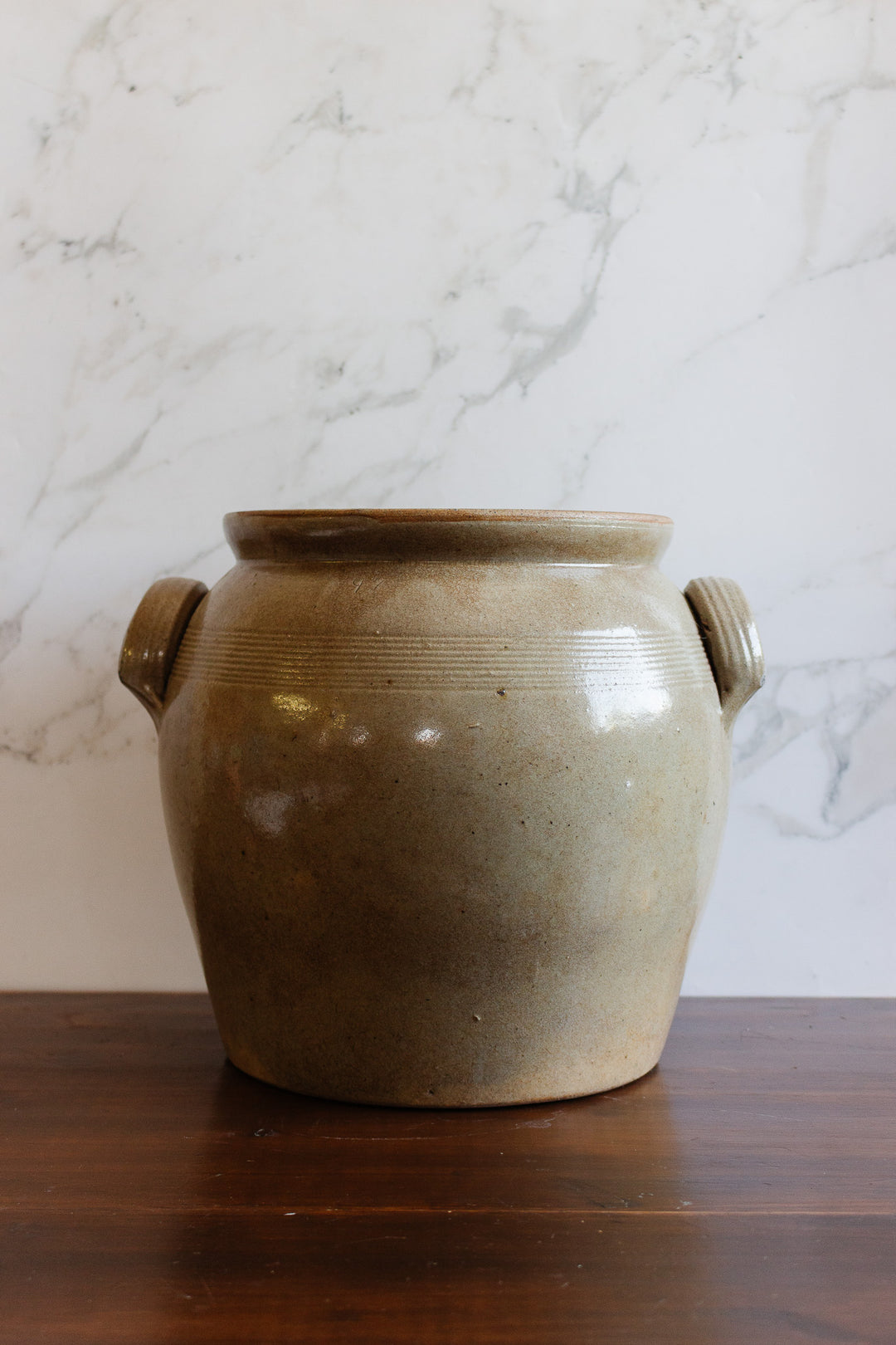 antique french extra large confit pot