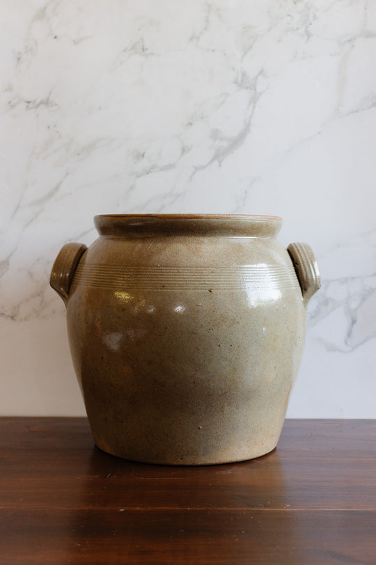 antique french extra large confit pot