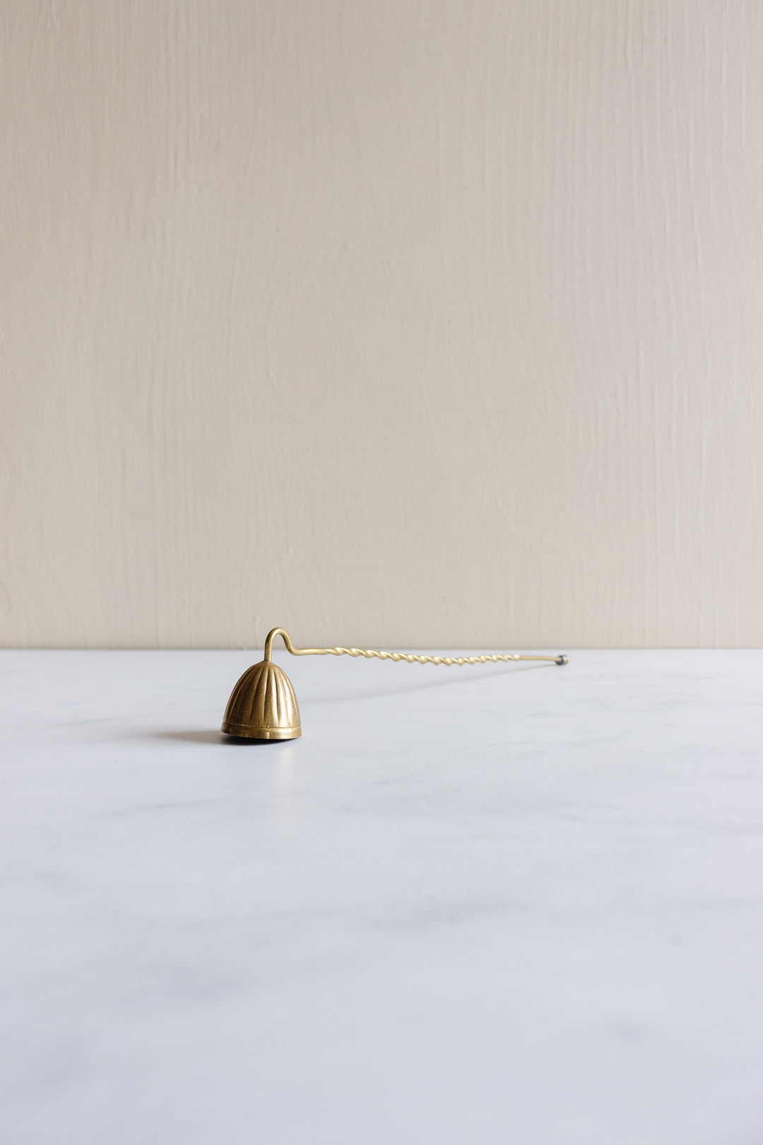vintage English brass candle snuffer