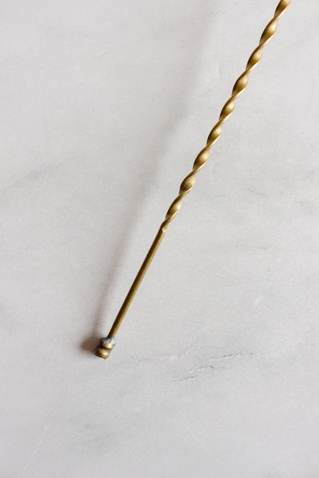 vintage English brass candle snuffer
