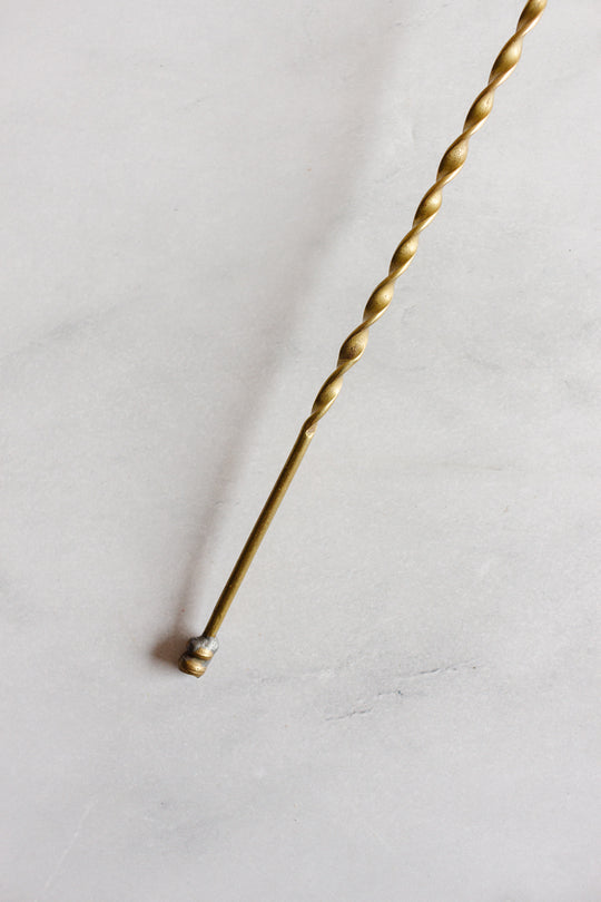 vintage English brass candle snuffer