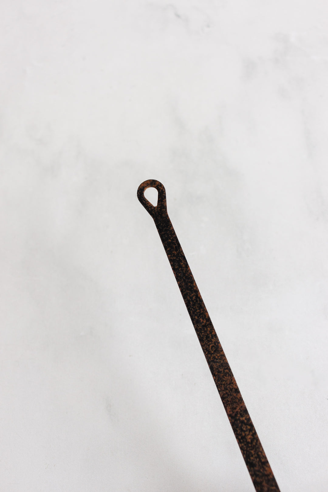 vintage french embossed copper and cast iron ladle