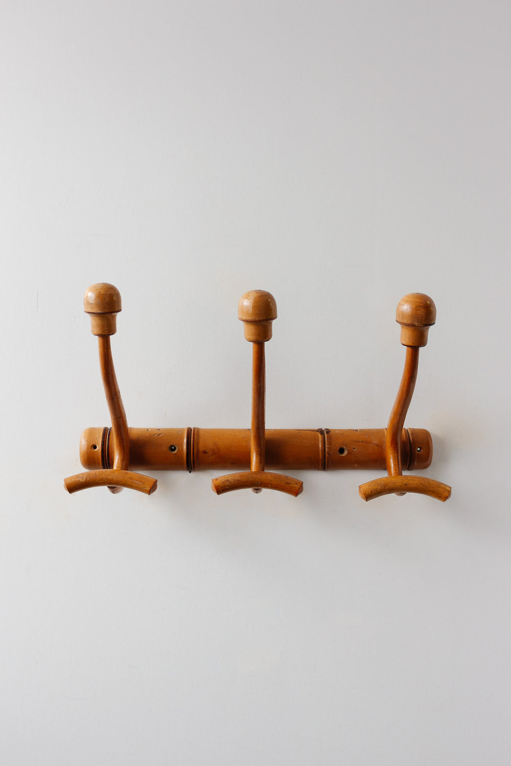 19th century french bentwood faux bamboo coat rack