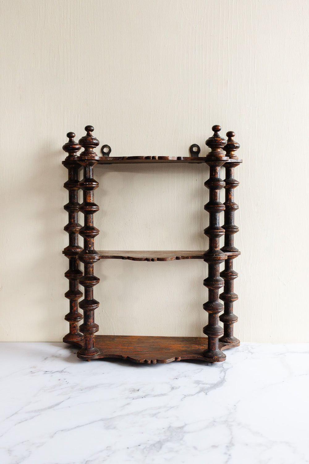 turn of the century french bobbin shelf