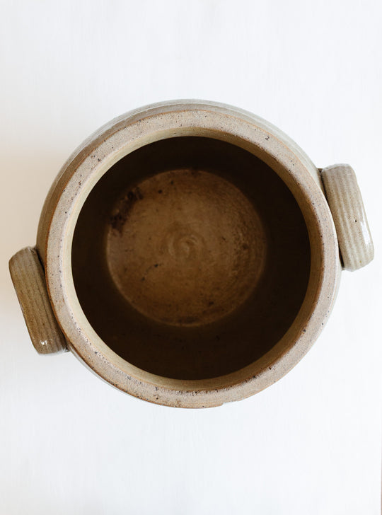antique french extra large confit pot