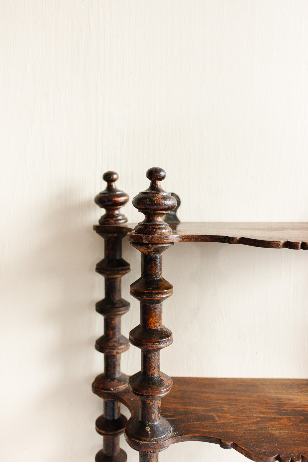 turn of the century french bobbin shelf