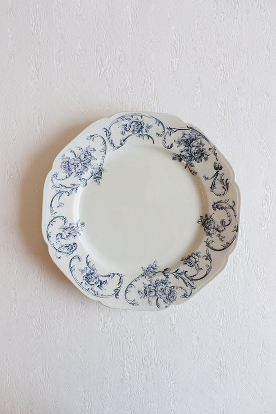 antique petrus regout & co "ortus" ceramic plate circa 1900