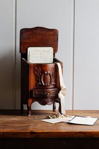 rare 1890s french louis xv style walnut salt box