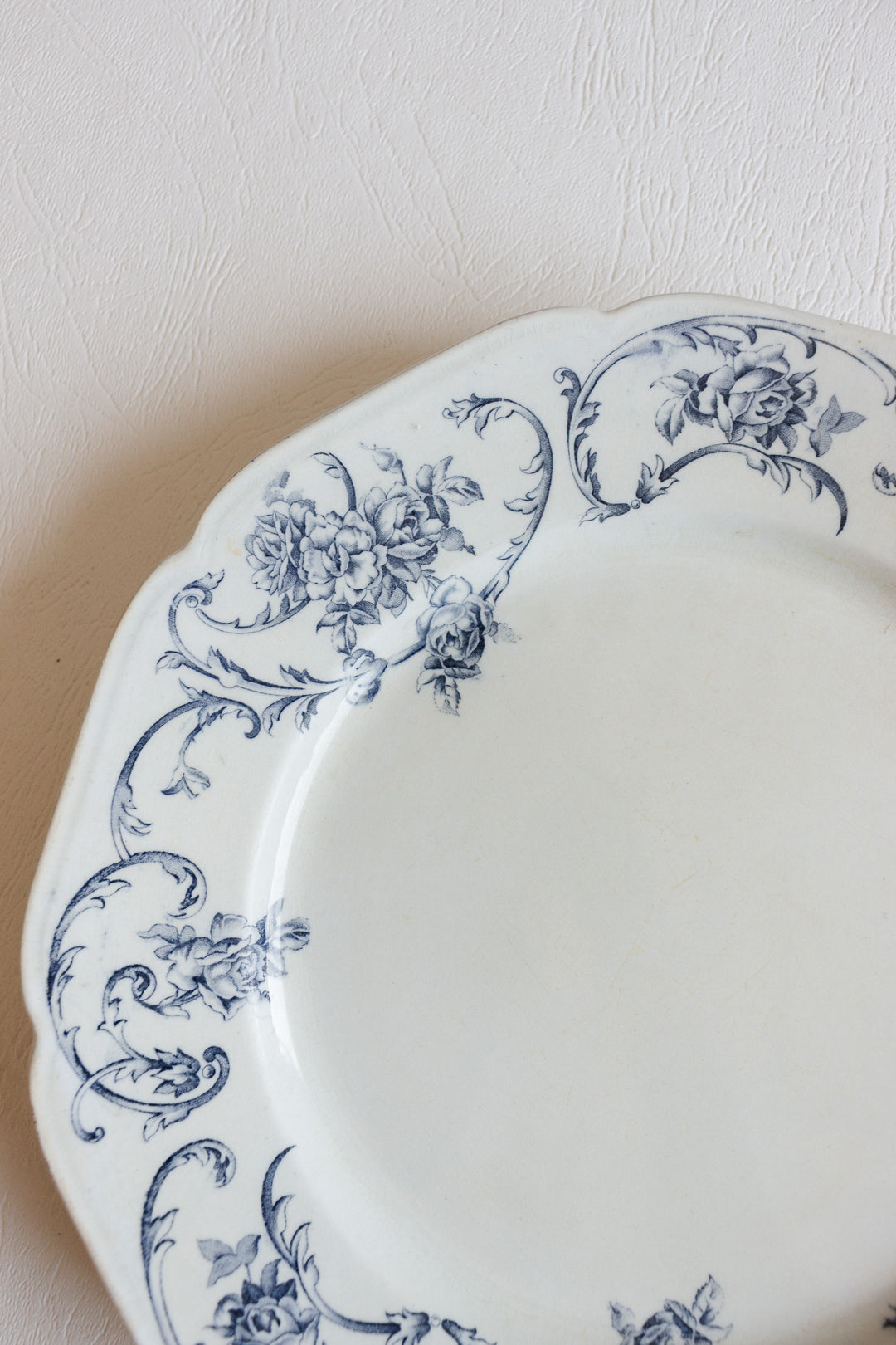 antique petrus regout & co "ortus" ceramic plate circa 1900