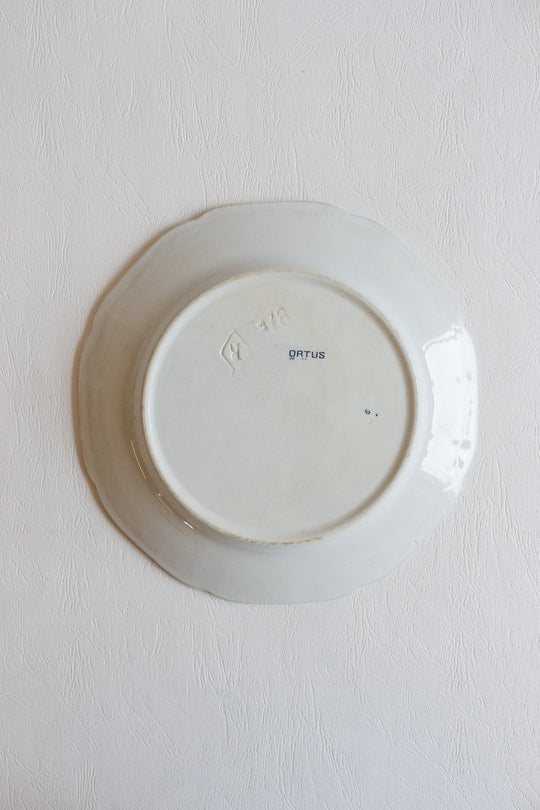 antique petrus regout & co "ortus" ceramic plate circa 1900