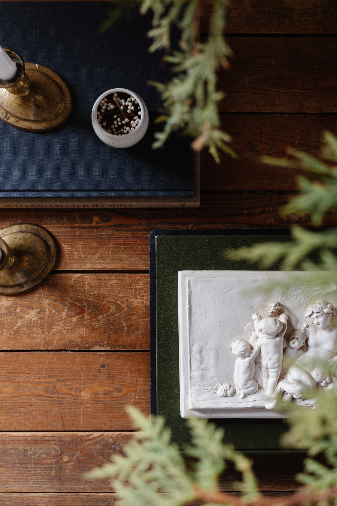 vintage bas relief plaster sculpture