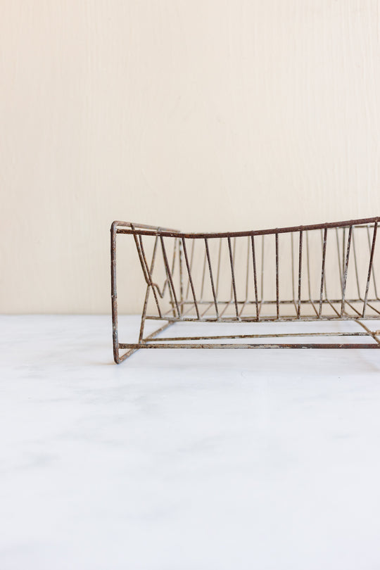 1930s french wire dish drying rack