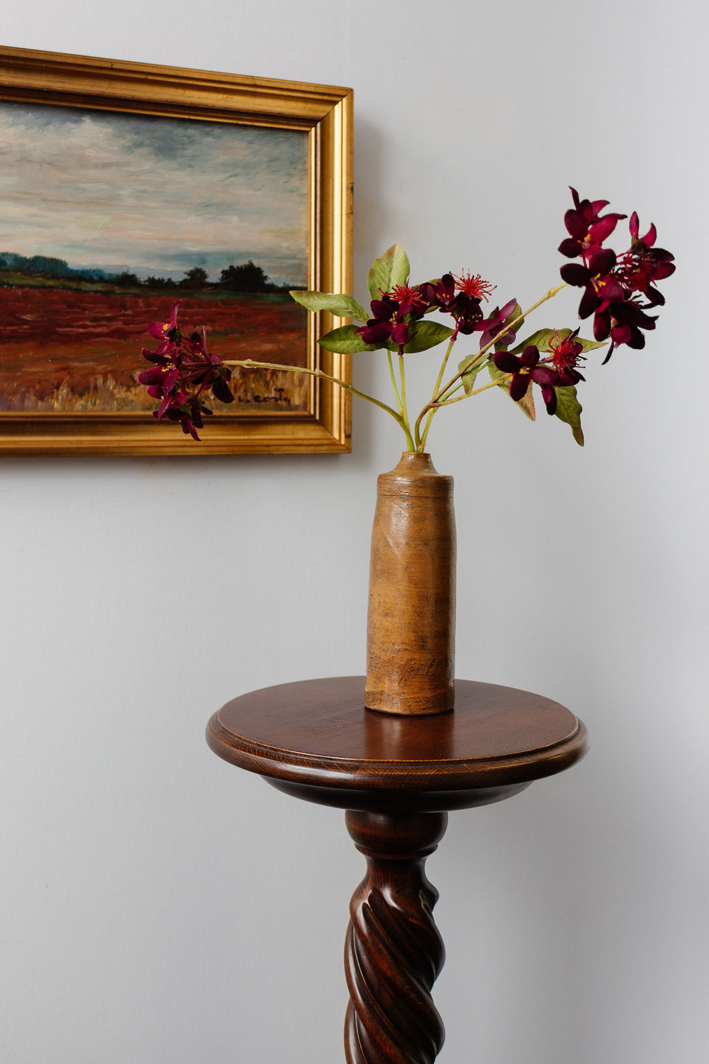 vintage English tall stoneware bottle