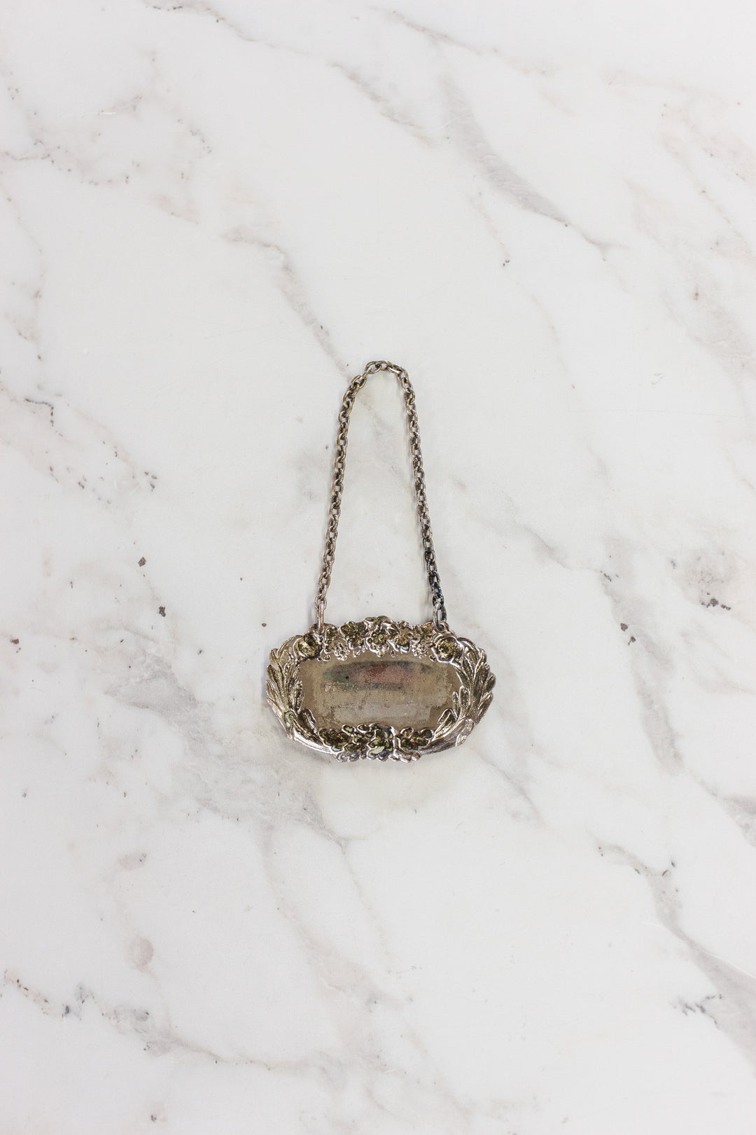 vintage English liquor decanter tags