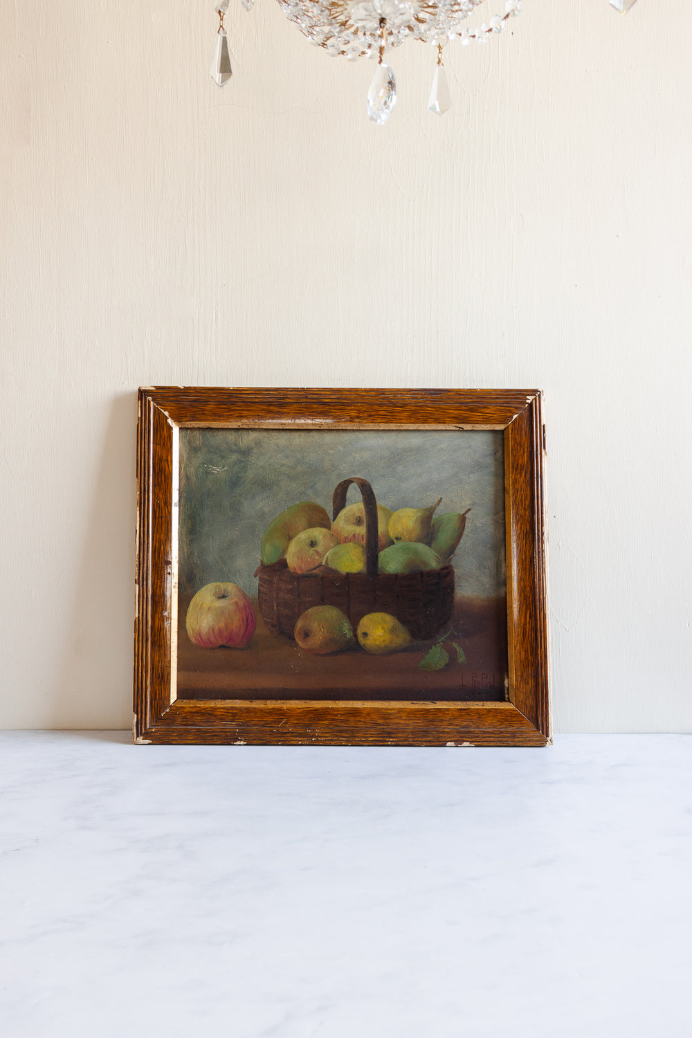 poires et pommes dans le panier