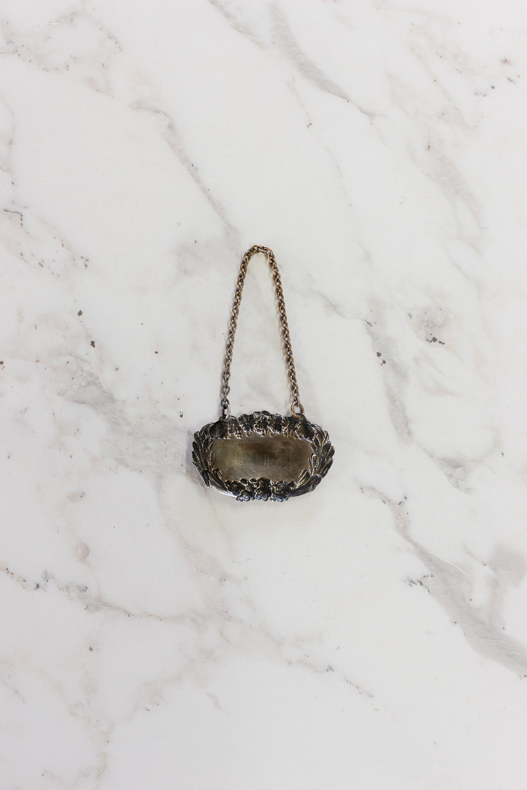 vintage English liquor decanter tags