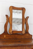 turn of the century French salesman sample oak dresser & vanity mirror