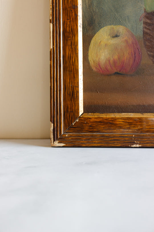 poires et pommes dans le panier