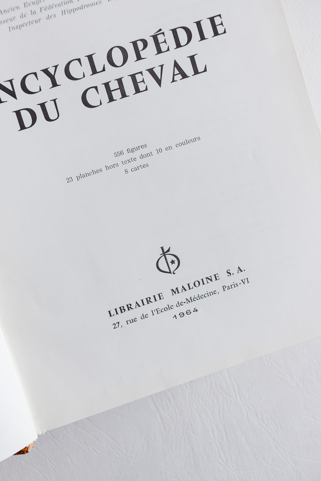 encyclopédie du cheval 1964