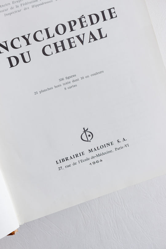 encyclopédie du cheval 1964