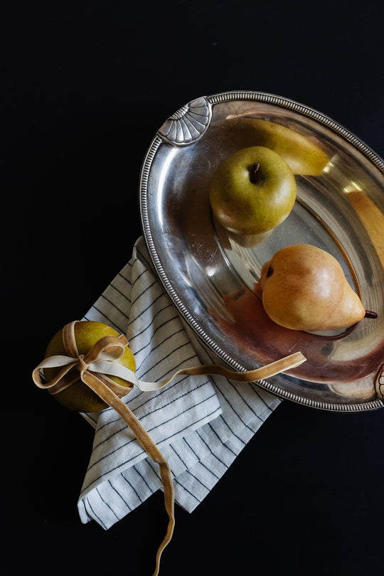 antique french art deco silver plate serving tray
