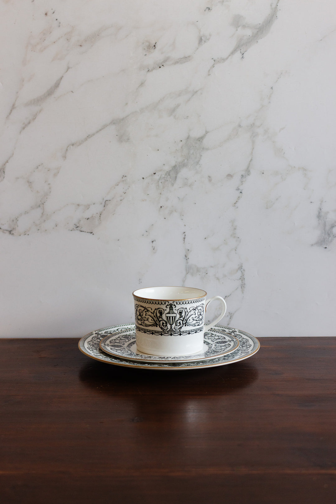 1966 royal worchester "padua" tea cup trio