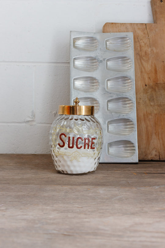 rare 1930s French "confiserie" sucre jar