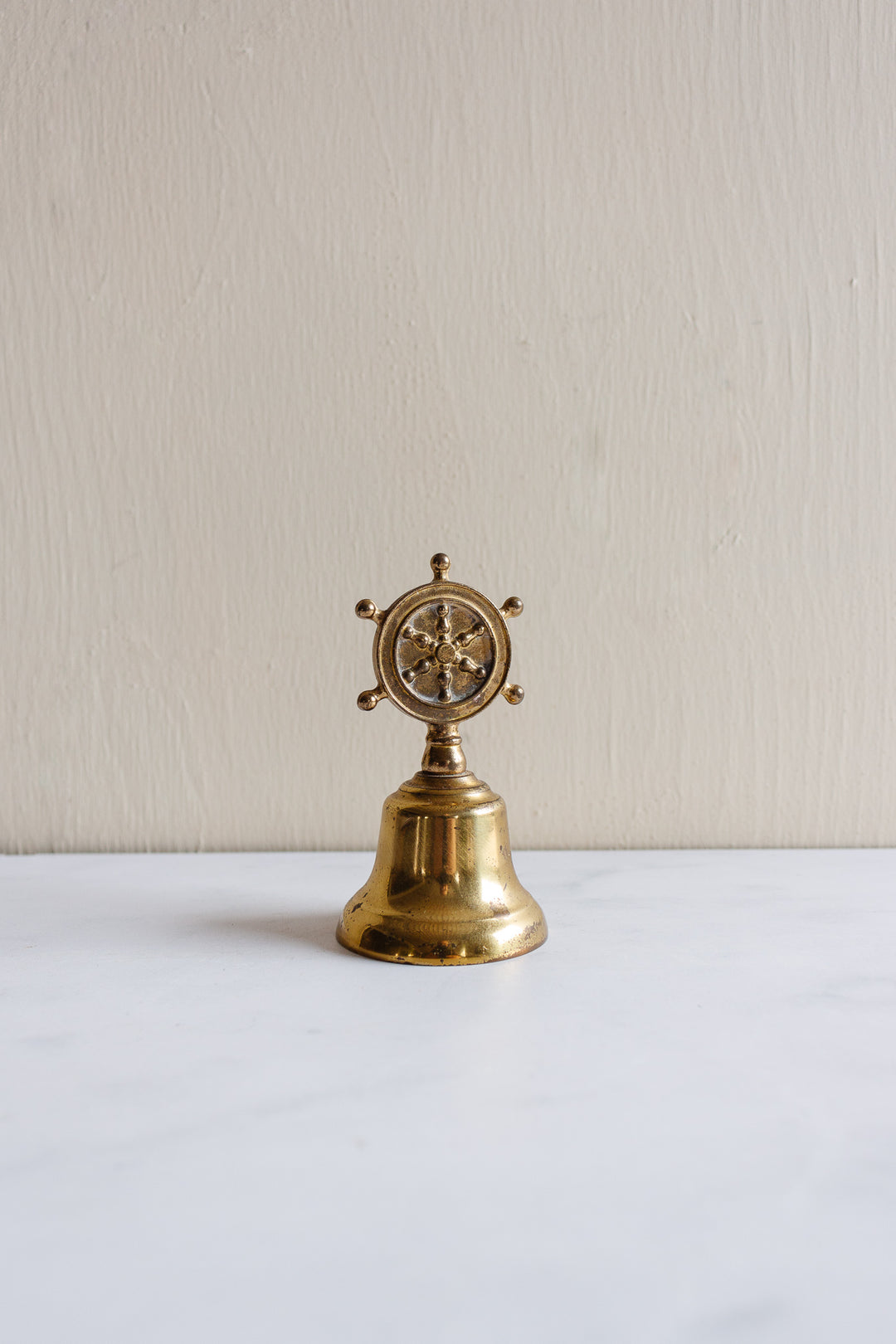 vintage English cunard line brass souvenir bell