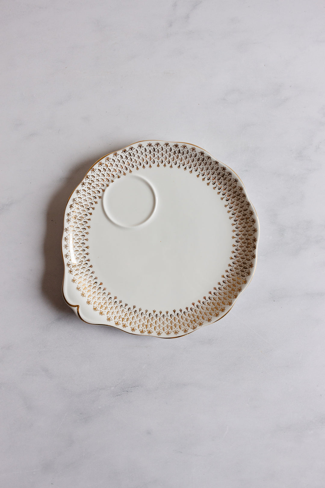 rare set of 3 queen anne luncheon plates