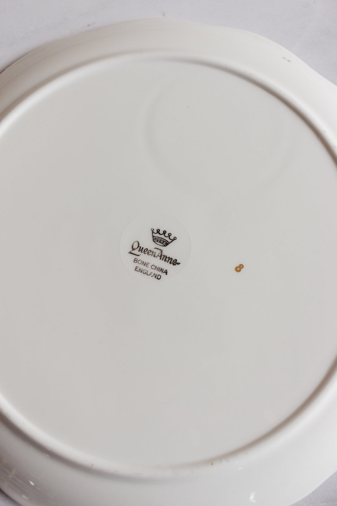 rare set of 3 queen anne luncheon plates