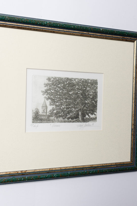 vintage italian woodblock print "varuio"