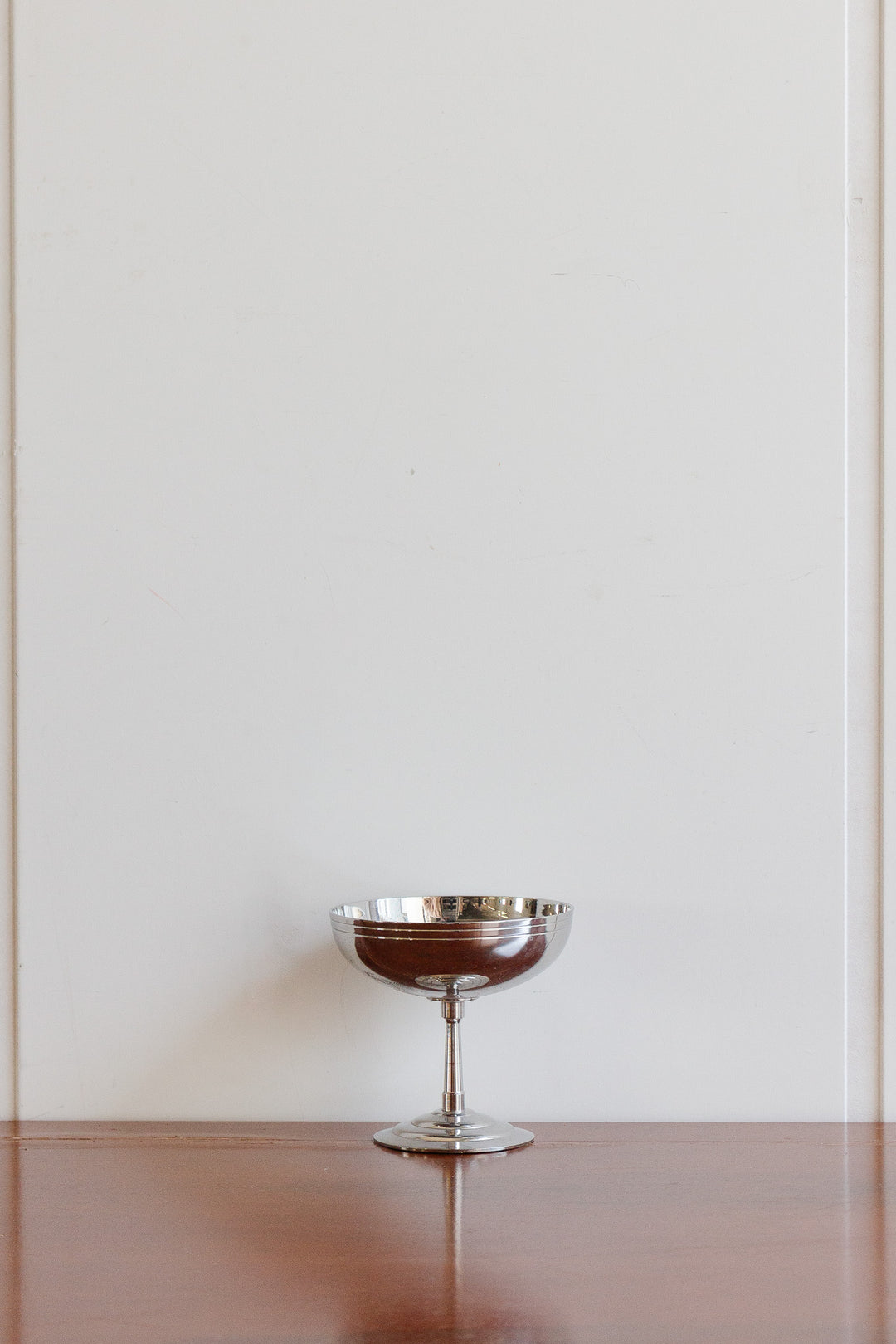 vintage french letang-remy stainless steel champagne coupes, set of 8