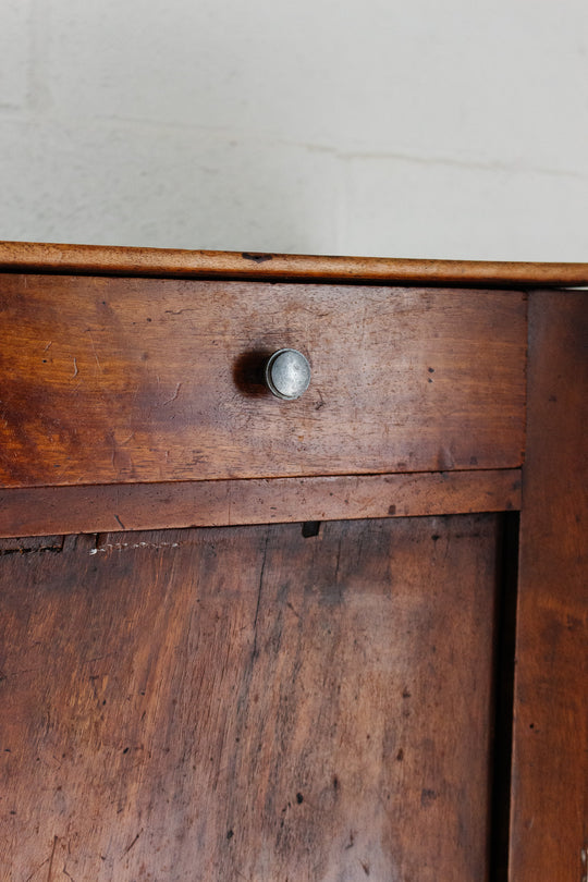 antique french single cupboard wood chevet