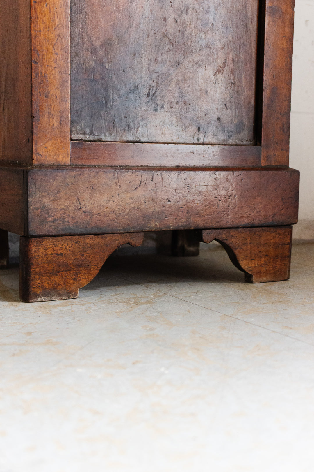 antique french single cupboard wood chevet