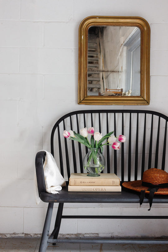 vintage craftsman Windsor bench