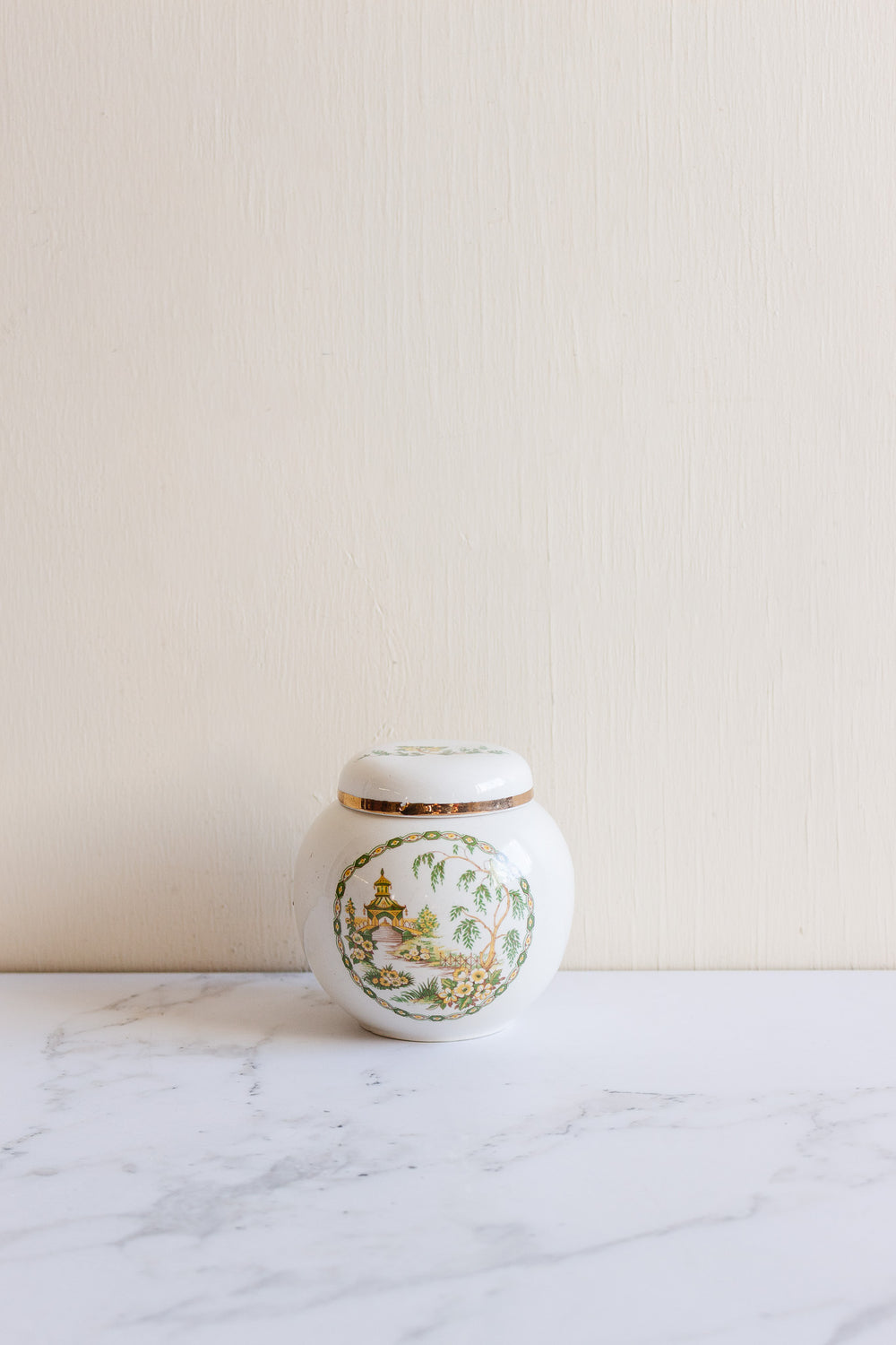 vintage arthur wood chinoiserie ginger jar