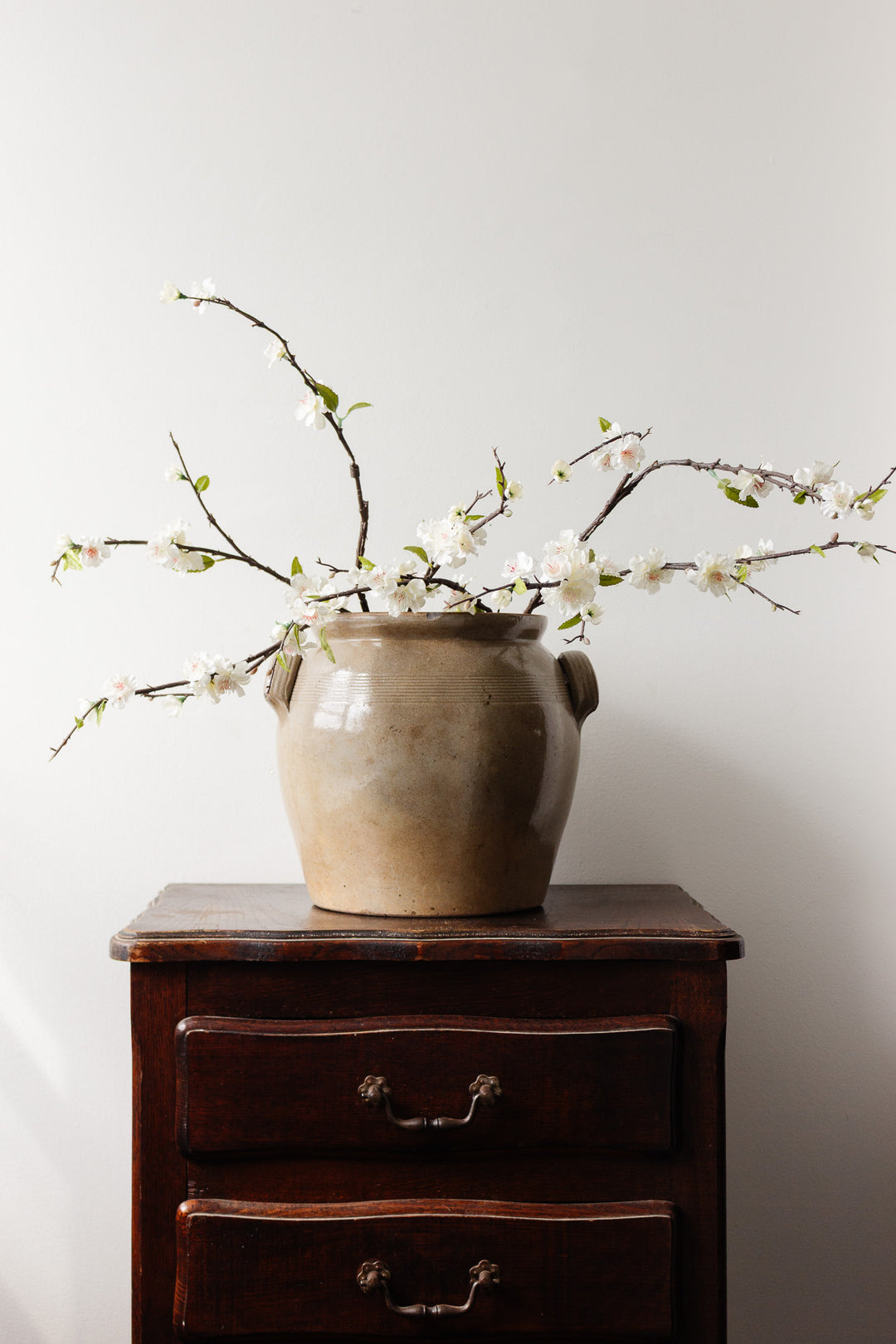 antique french extra large confit pot