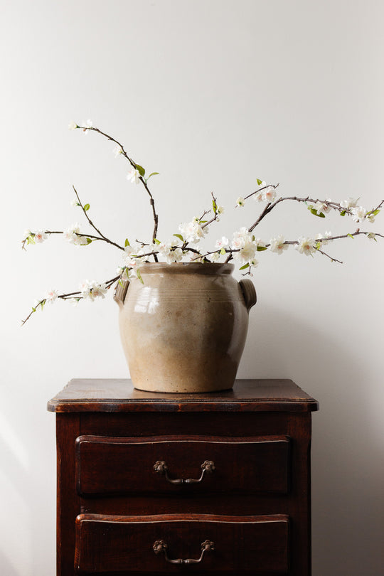 antique french extra large confit pot