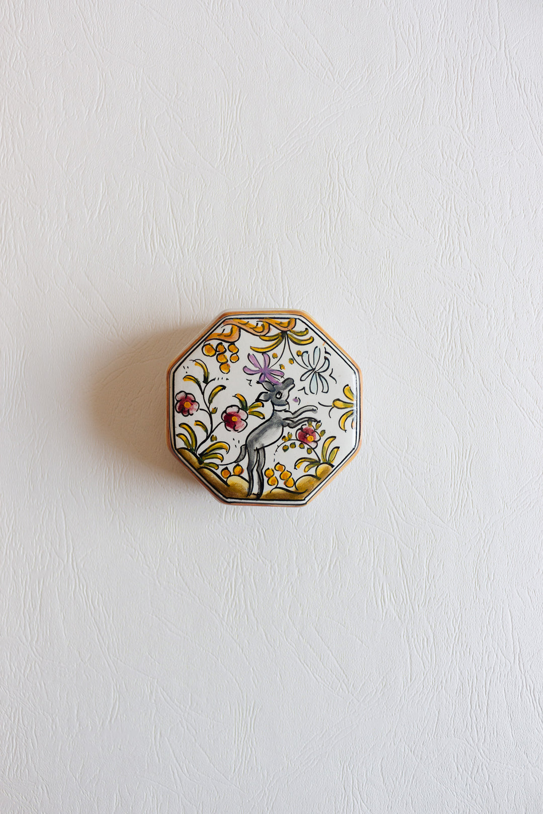 vintage portuguese hand painted trinket box