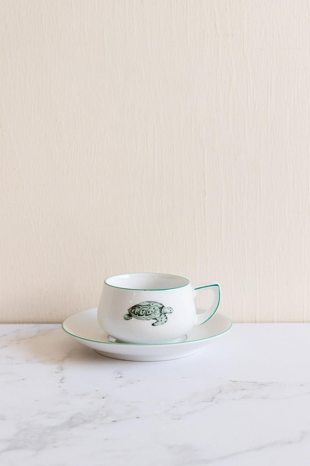 vintage thomas germany set of 8 porcelain teacups with Lacroix Turtle motif