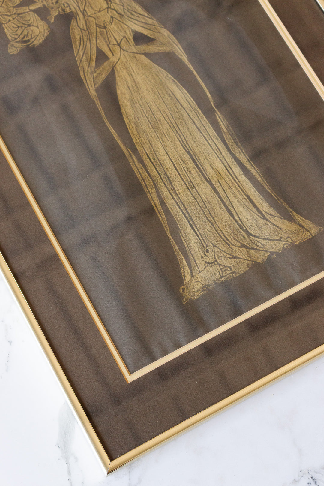 lady margaret cheyne vintage brass rubbing