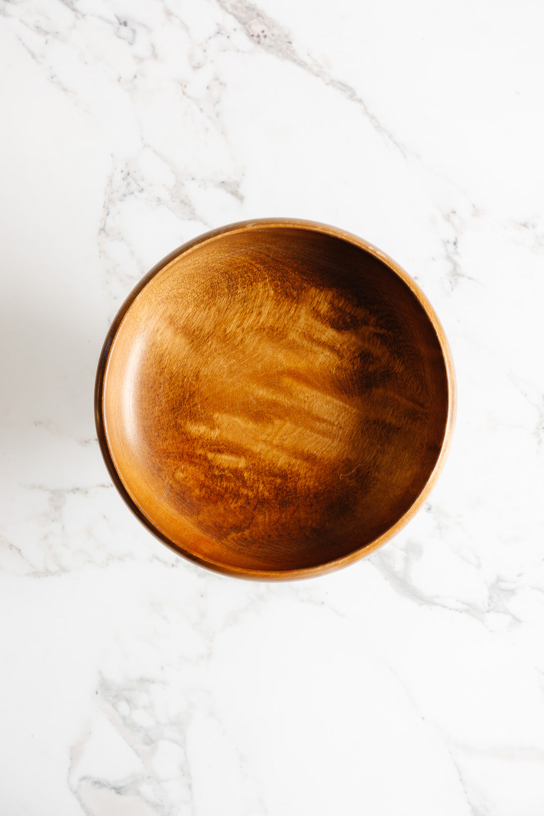 antique English turned walnut compote