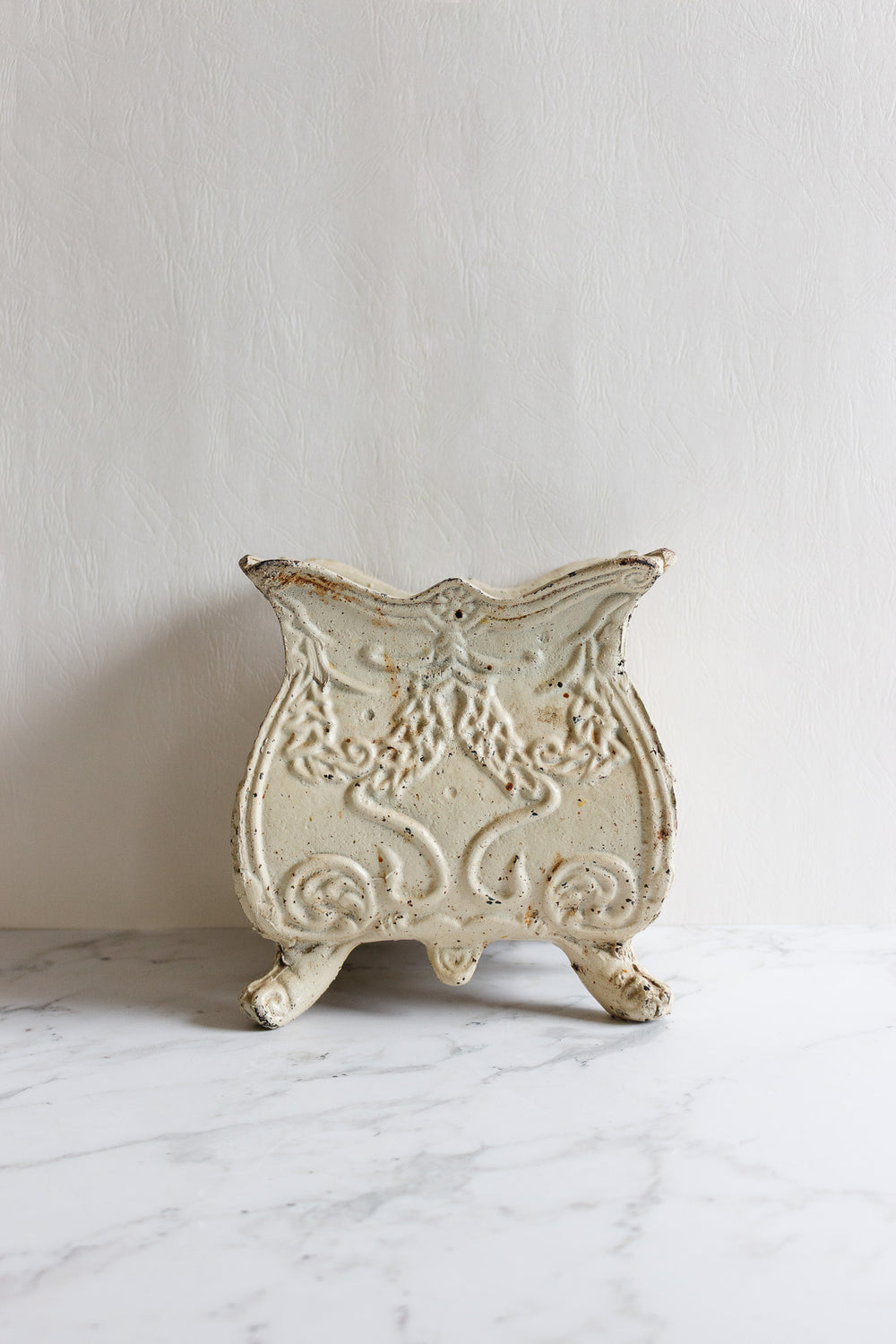 vintage european cast iron planter