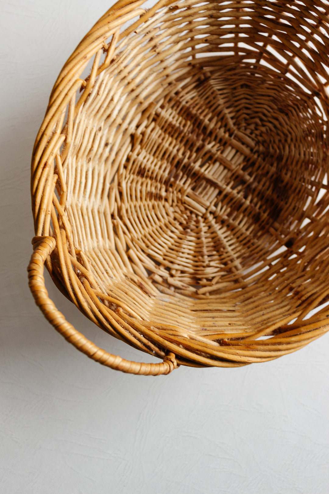 vintage french woven fruit basket