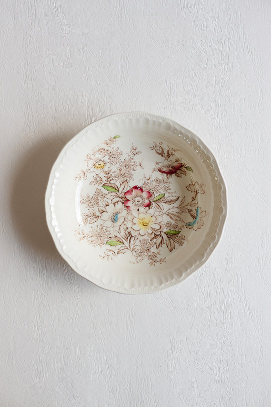 set of 1930s swinnerton's polychrome "montrose" cereal bowls